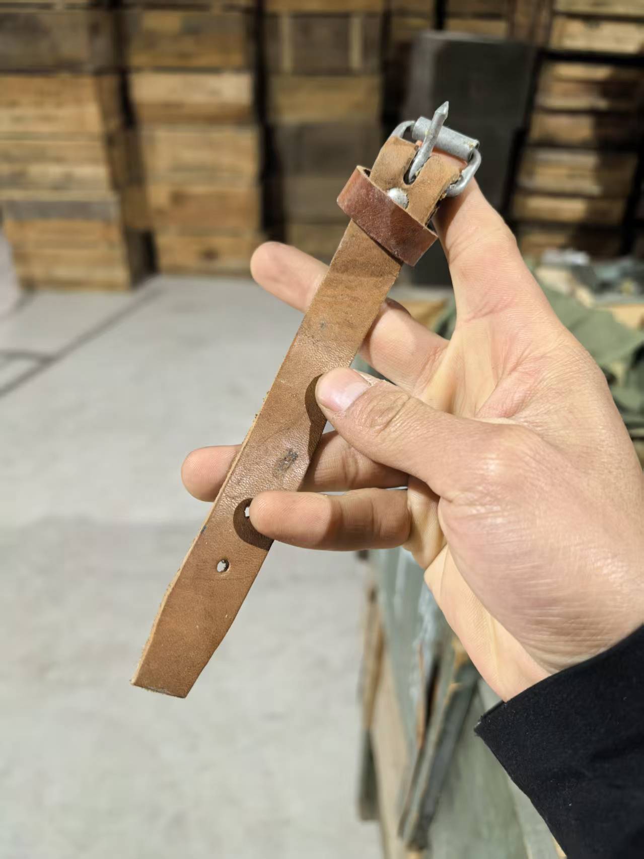 怀旧老货 皮扎带 固定带