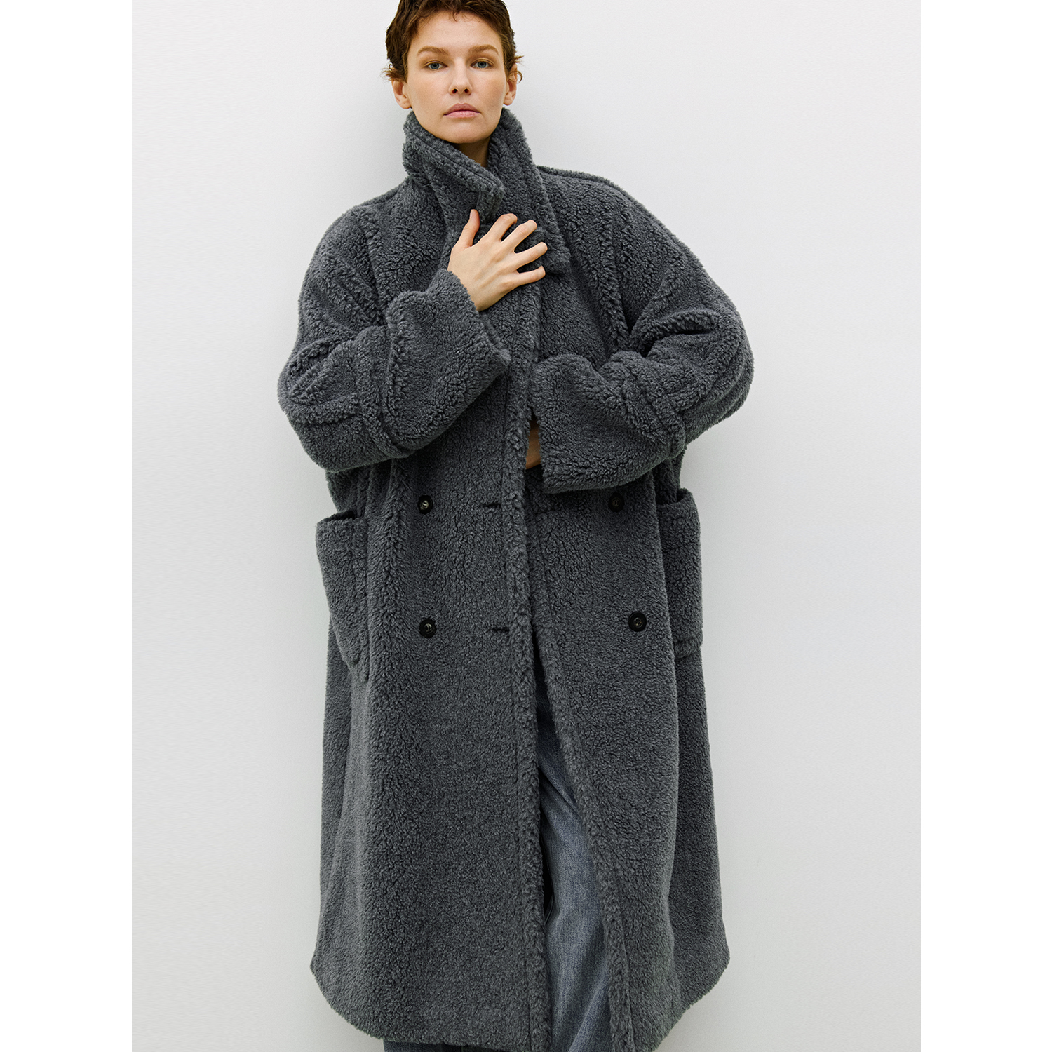 “建造家”人气口碑GUASTI大廓形泰迪长短款大衣