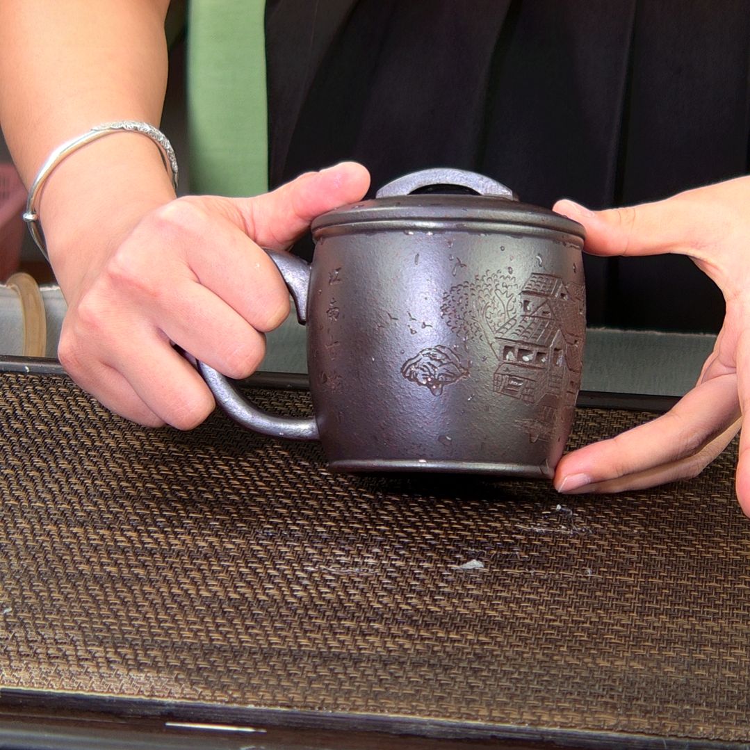 【闪购商品】茶杯绿泥高货放漏