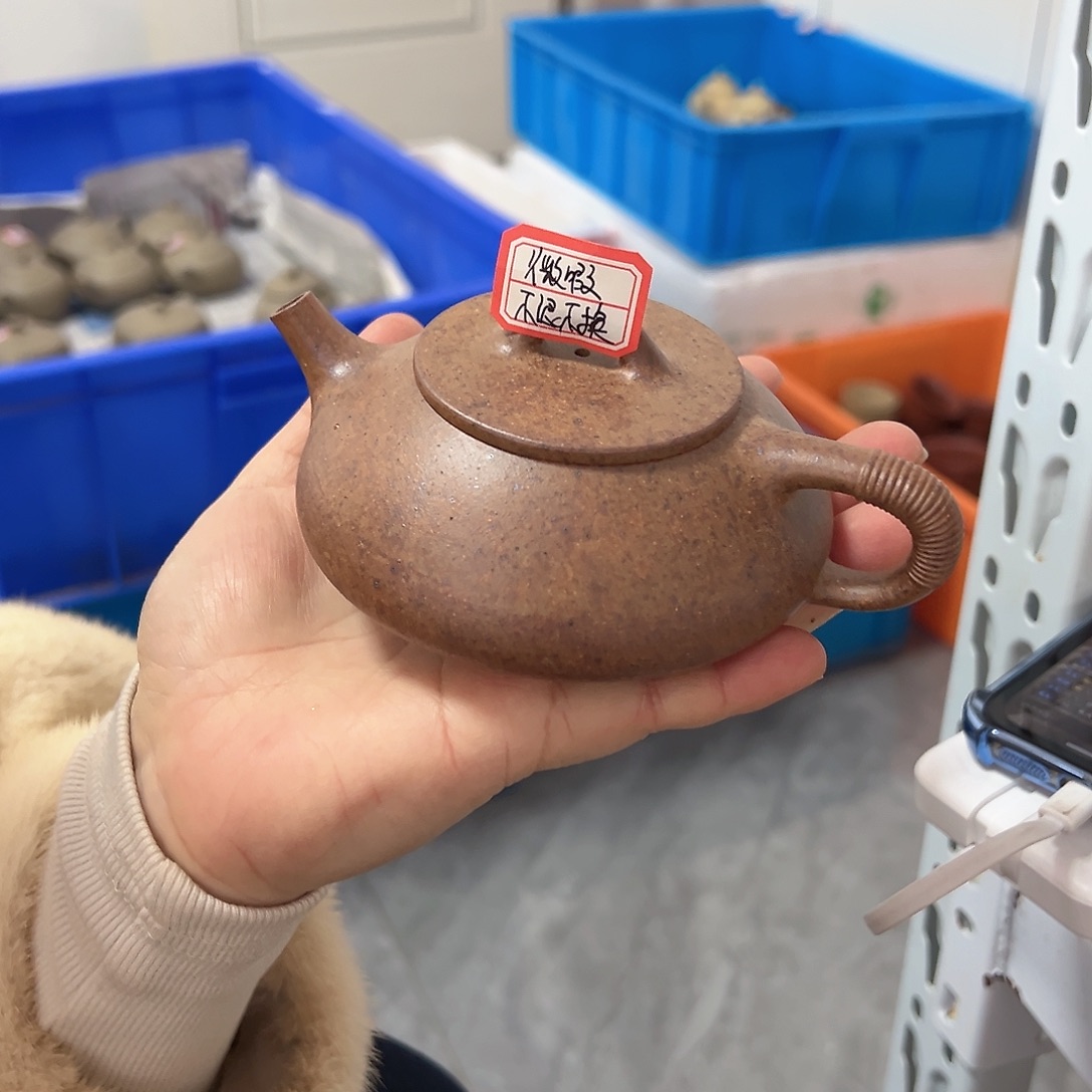 紫砂茶壶黄龙山原矿紫砂190