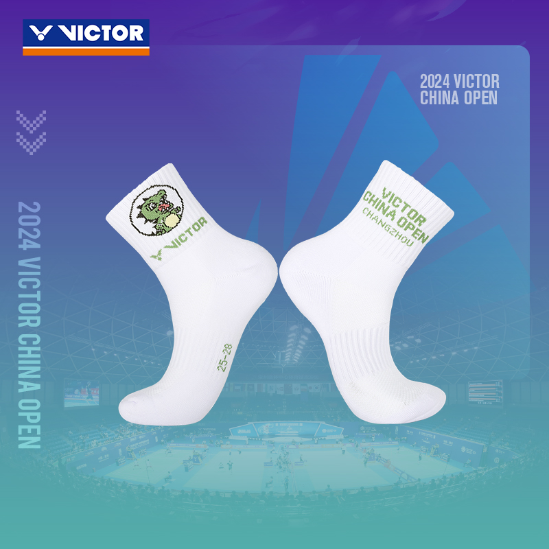 ✅✅victor胜利羽毛球袜中国公开赛纪念款运动袜SKCO2409毛巾底