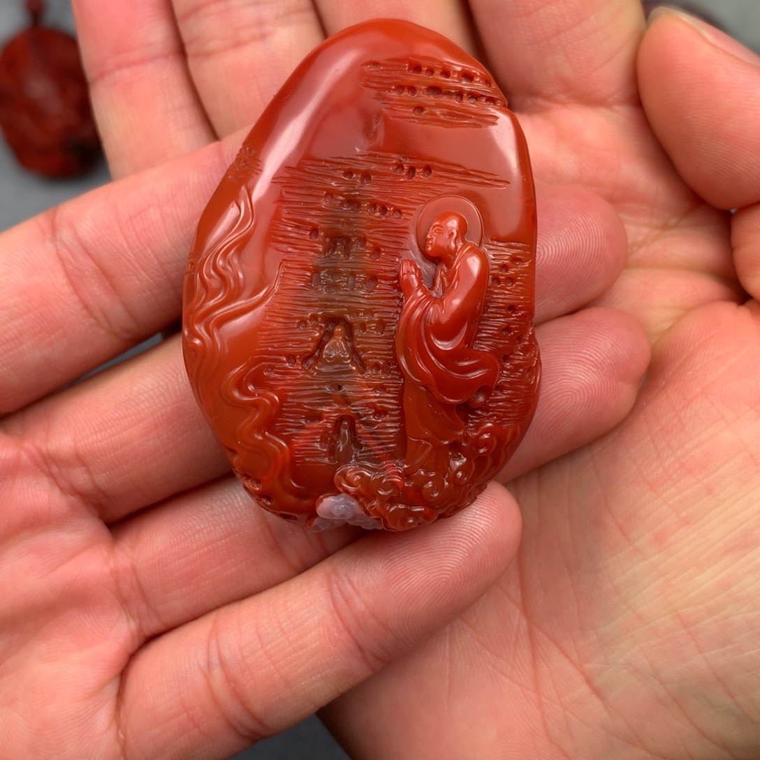 南红玛瑙合金颈饰