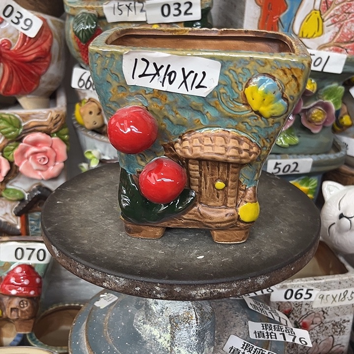 粗陶材质多肉花盆