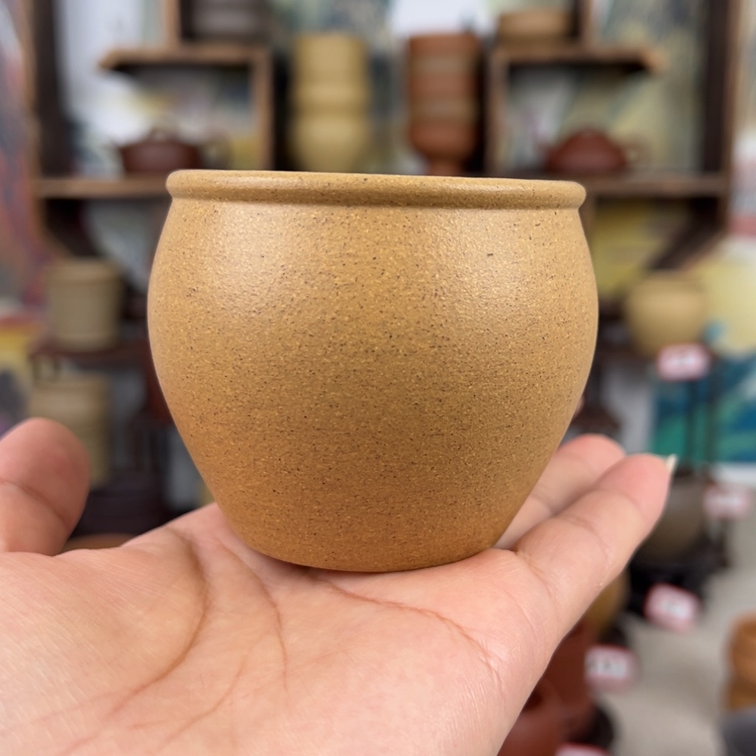 紫砂茶杯拙器甄选，纯原本矿。