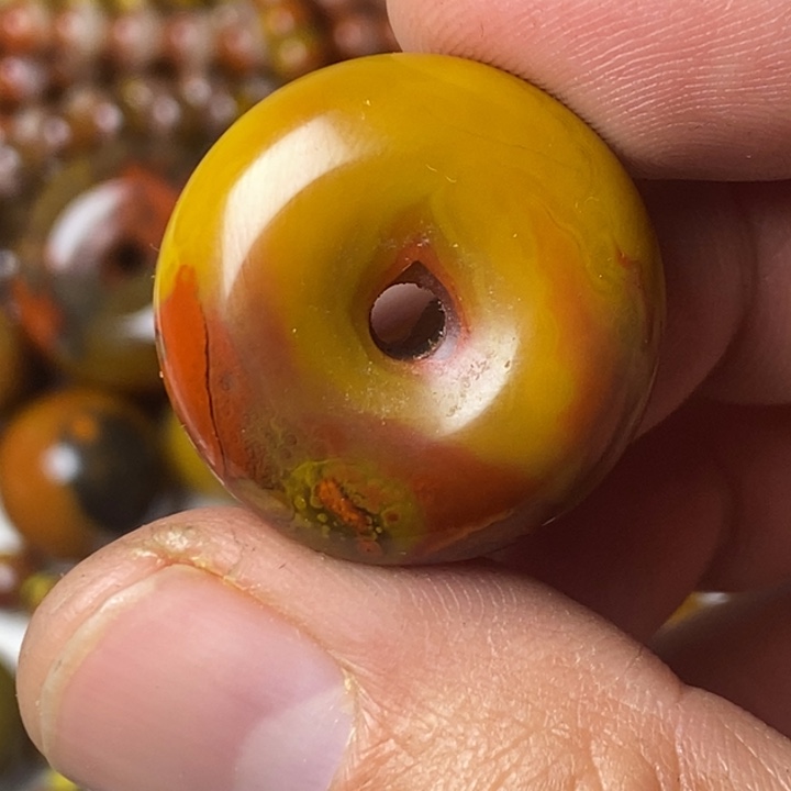 弹***艺玛瑙/玉髓合金颈饰