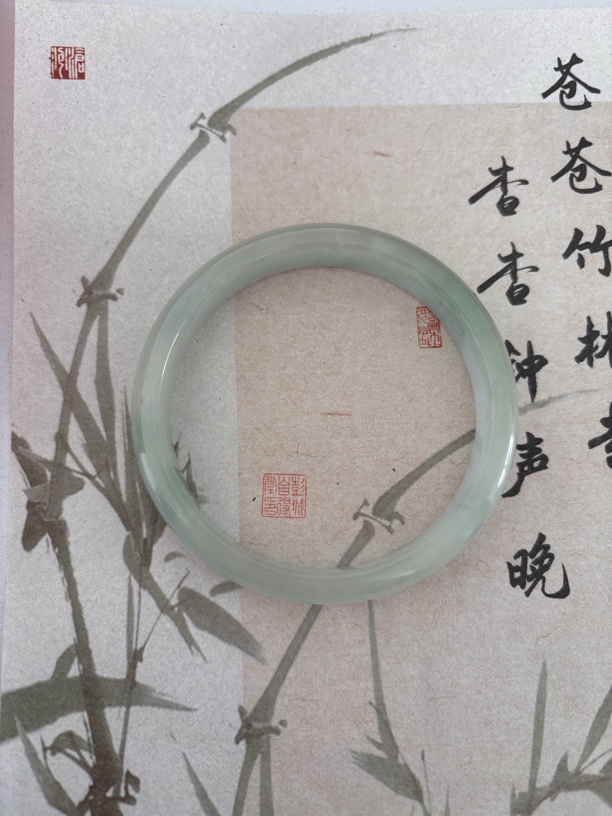 X938-六零加冰透晴水缅甸翡翠手镯时尚