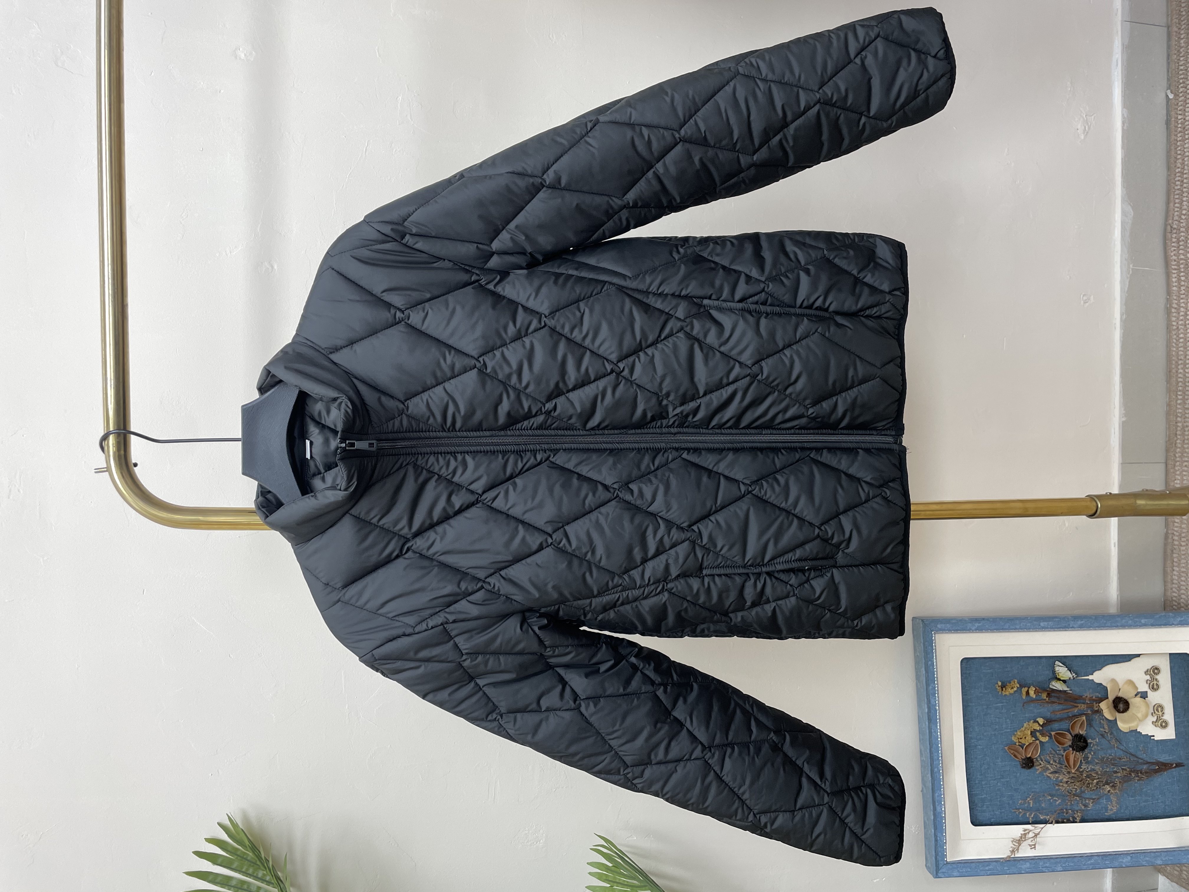 2025新款纯色立领拉链保暖水洗棉服轻薄棉衣男士爆款百搭棉袄秋冬