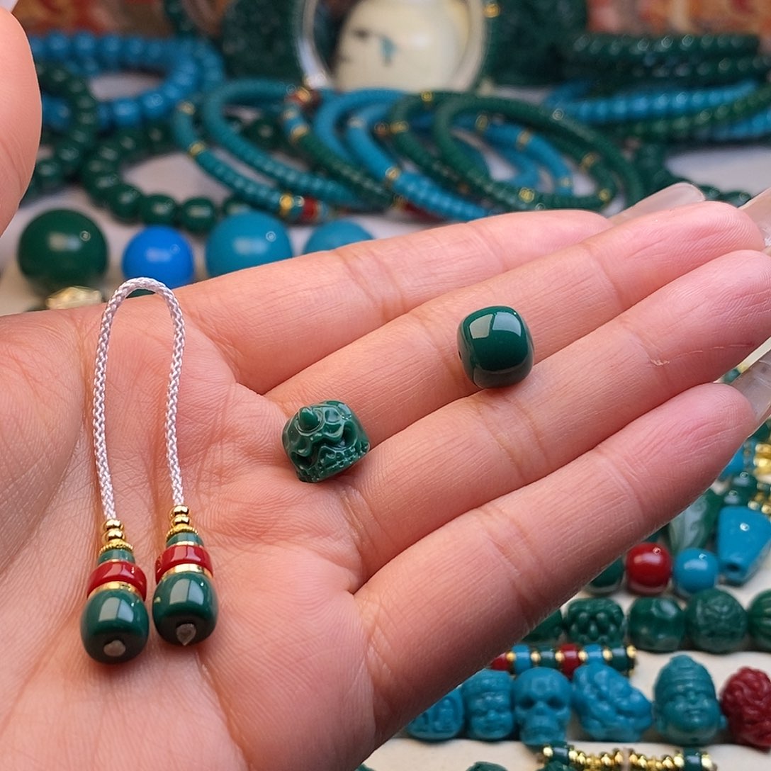 颈饰琉璃水*哦老型卡10背云阿呆红绿弟子珠