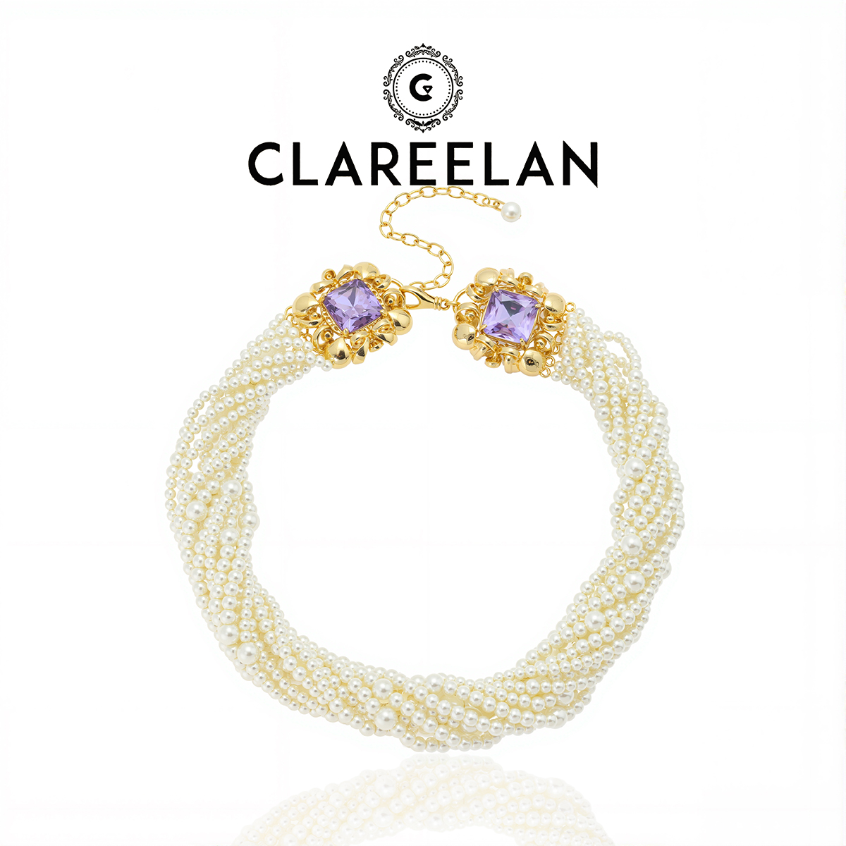 Clareelan  【法式多层】气质时尚编织复古项链