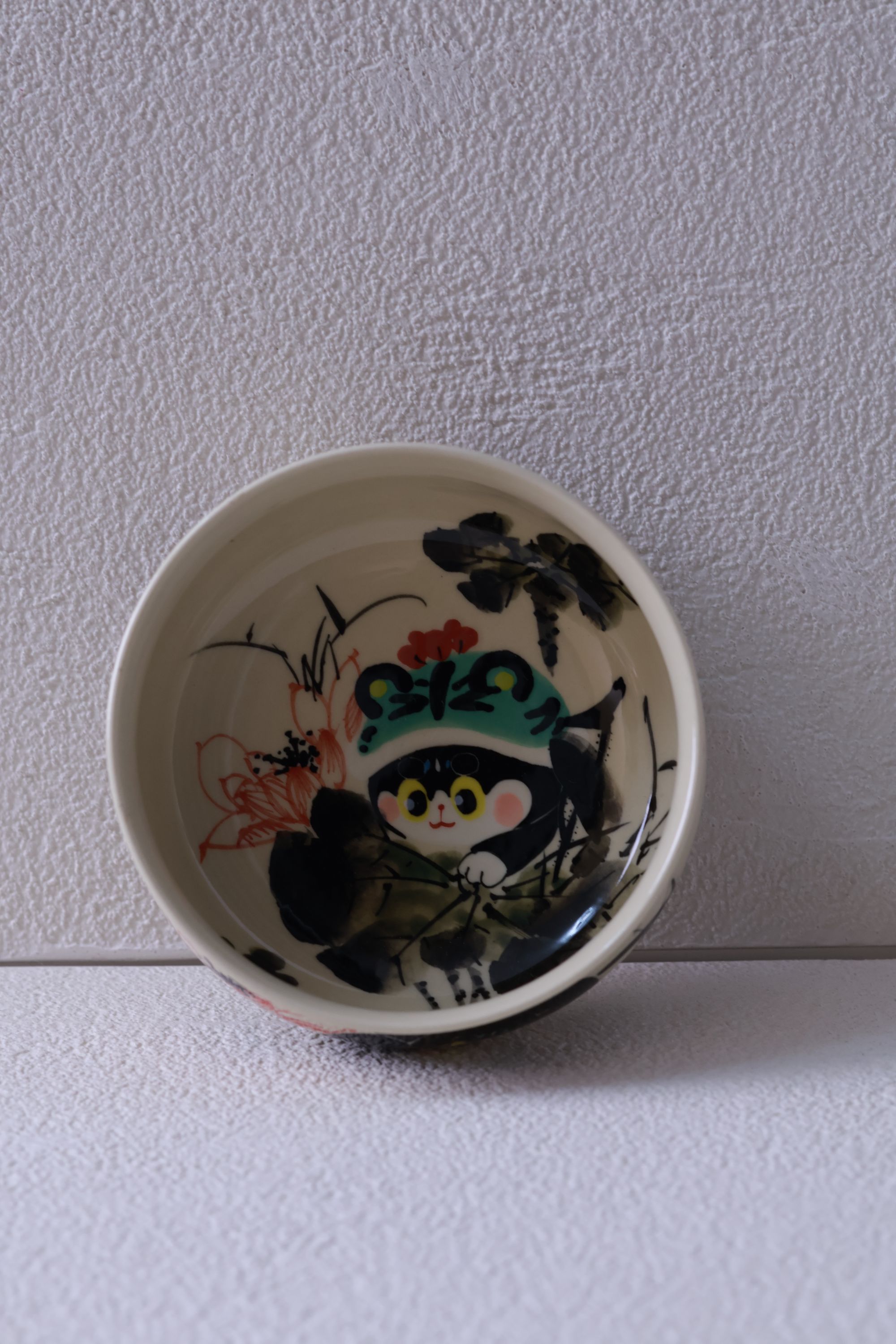 三亩水墨荷花炉式杯