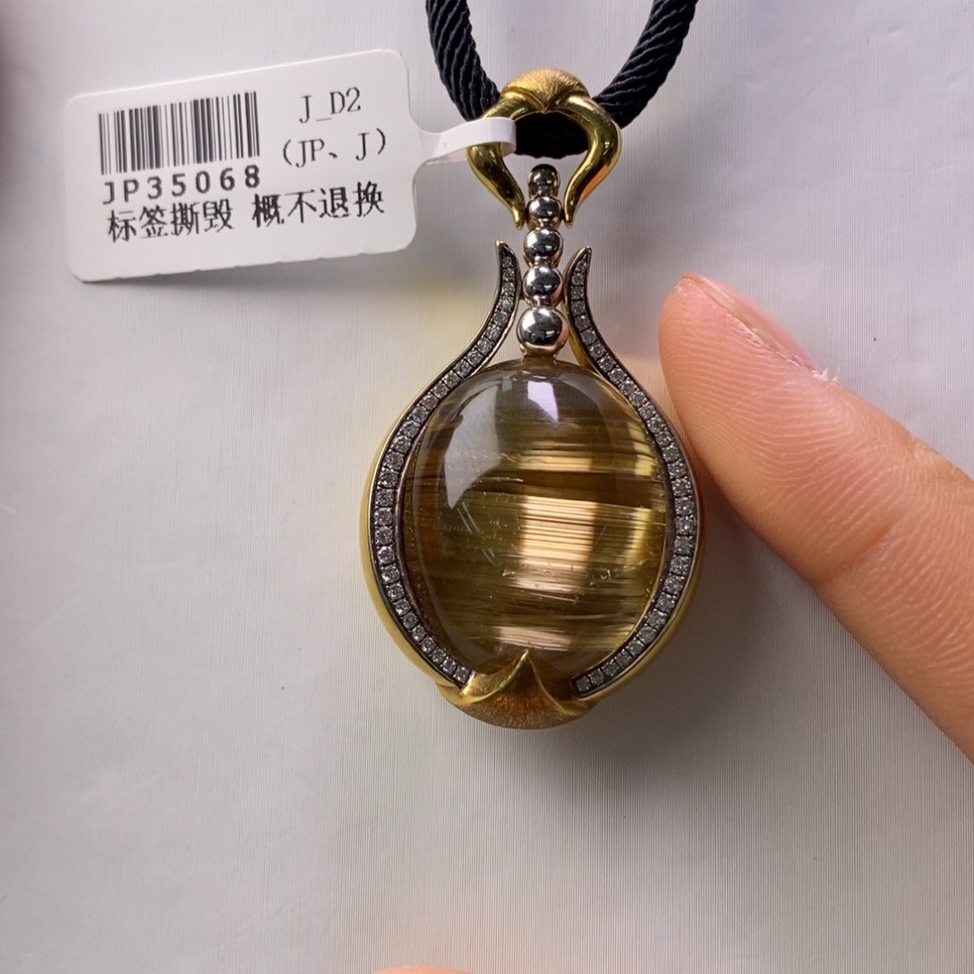 水晶水晶18K金镶嵌JP35068飞飞