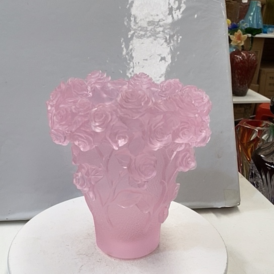 琉璃花瓶高20厘米口径10厘米