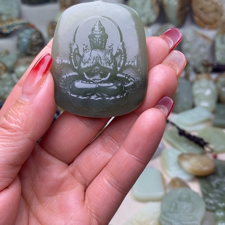 和田玉挂件未镶嵌