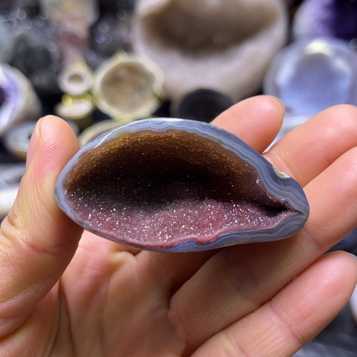 嚯***未镶嵌珠宝半成品水晶红晶钱袋子