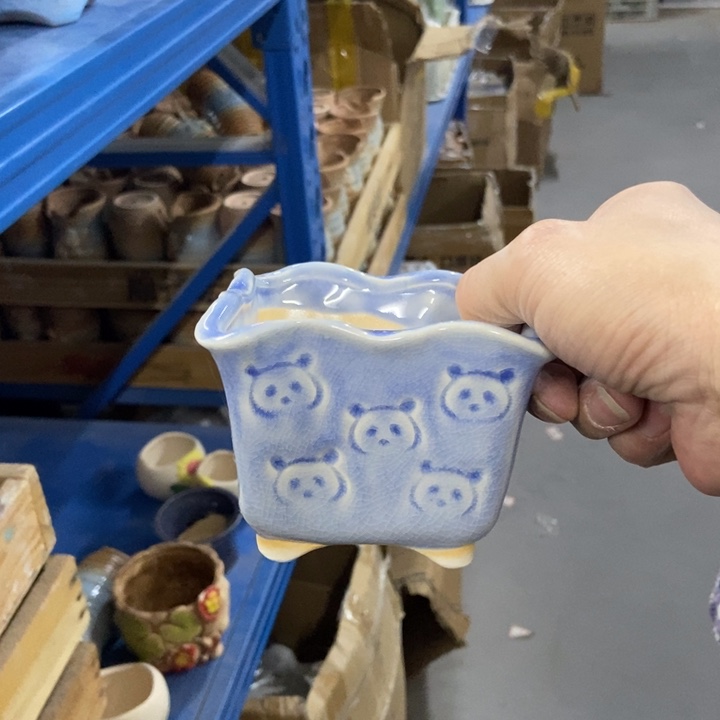 陶瓷花盆单场满9.9发9.5*7.5