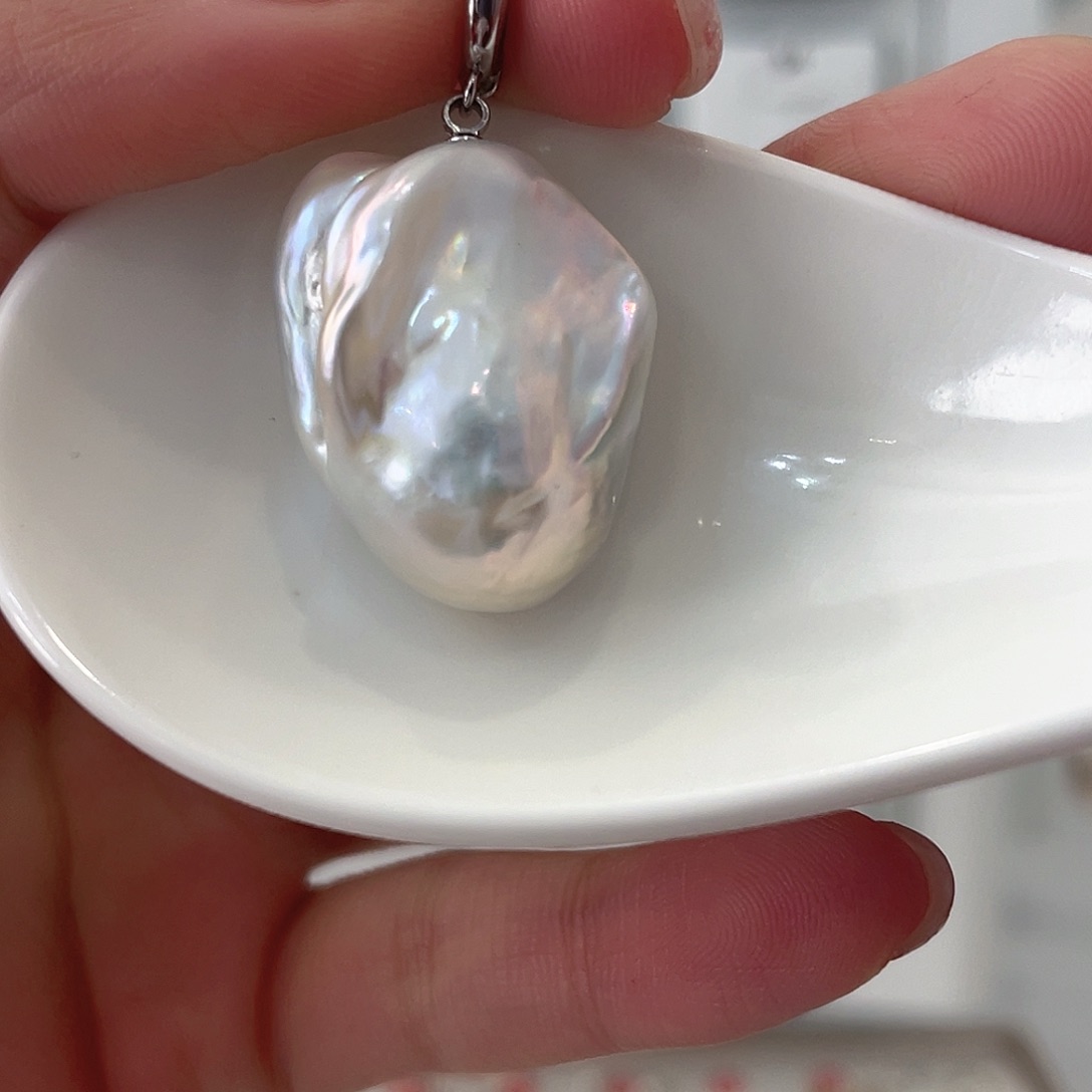 淡水珍珠颈饰银S925镶嵌