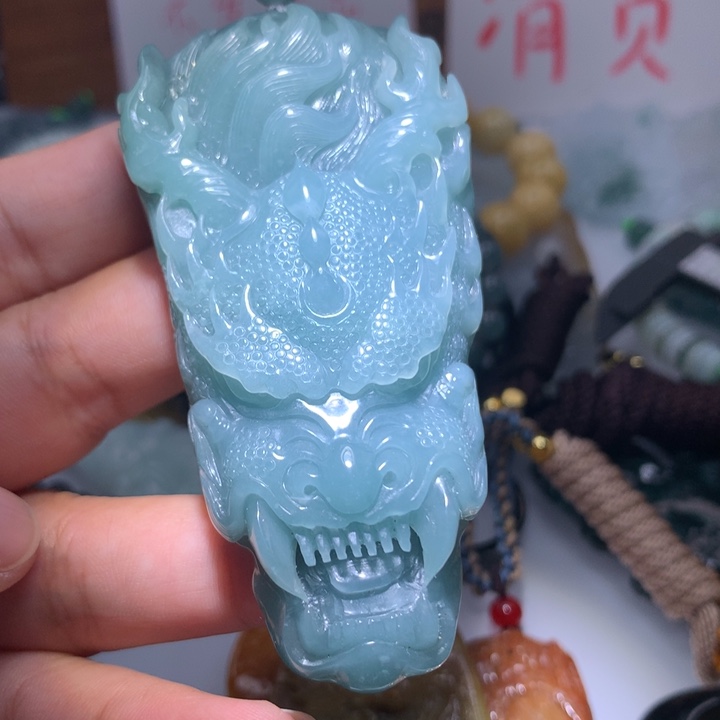 翡翠颈饰未镶嵌保真天然A货翡翠