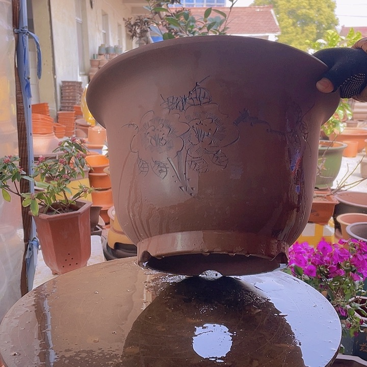 紫砂宜兴紫砂花盆007