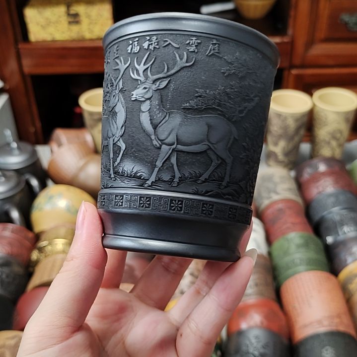 茶杯紫砂宜兴紫砂原矿正品