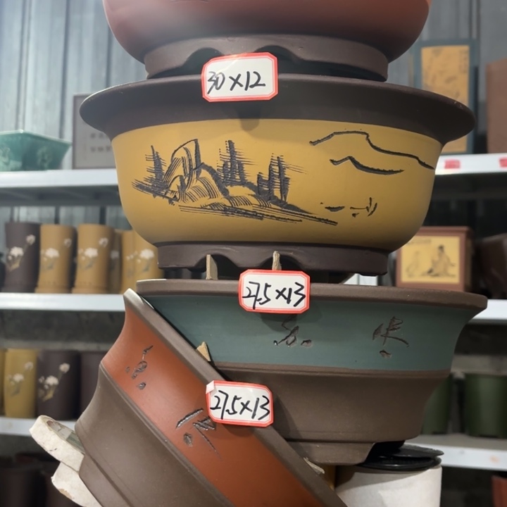 紫砂花盆      100-5。