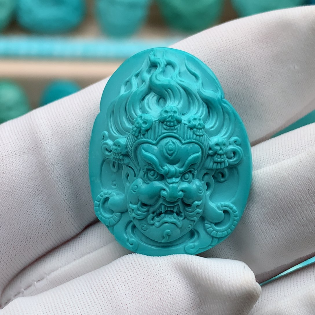 绿松石珠宝奇石未镶嵌6克