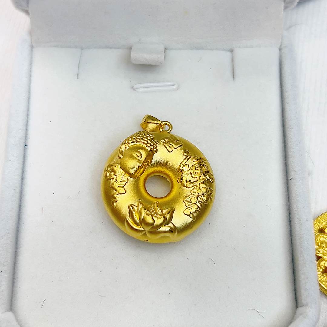 足金999平安扣吊坠