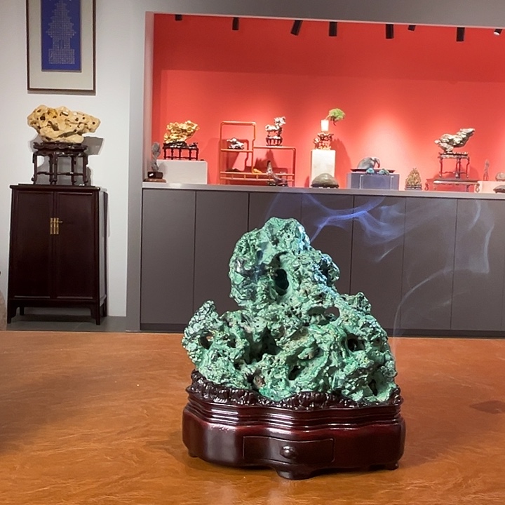 6***3有机玻璃孔雀香炉1111111