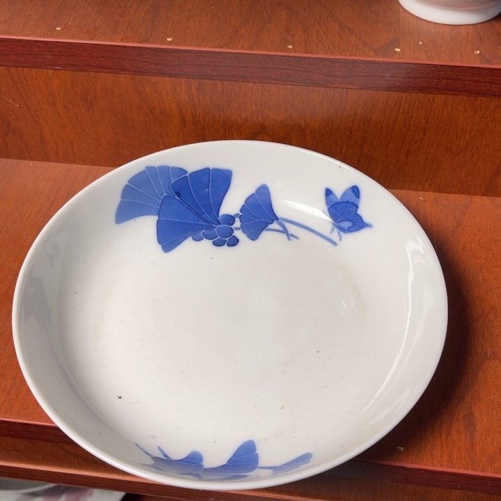 陶瓷手绘釉下蓝彩18厘米