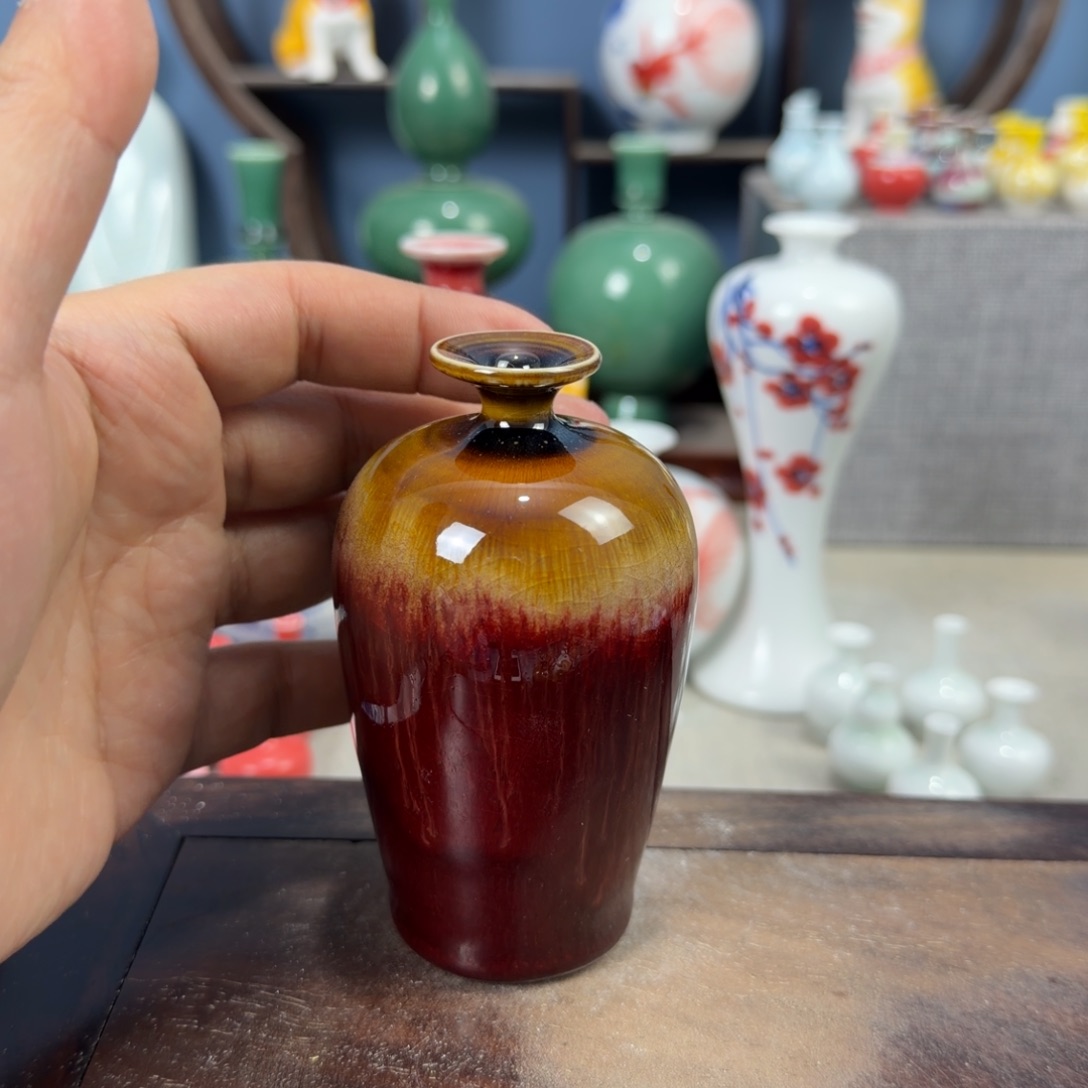 陶瓷手工小花器摆件