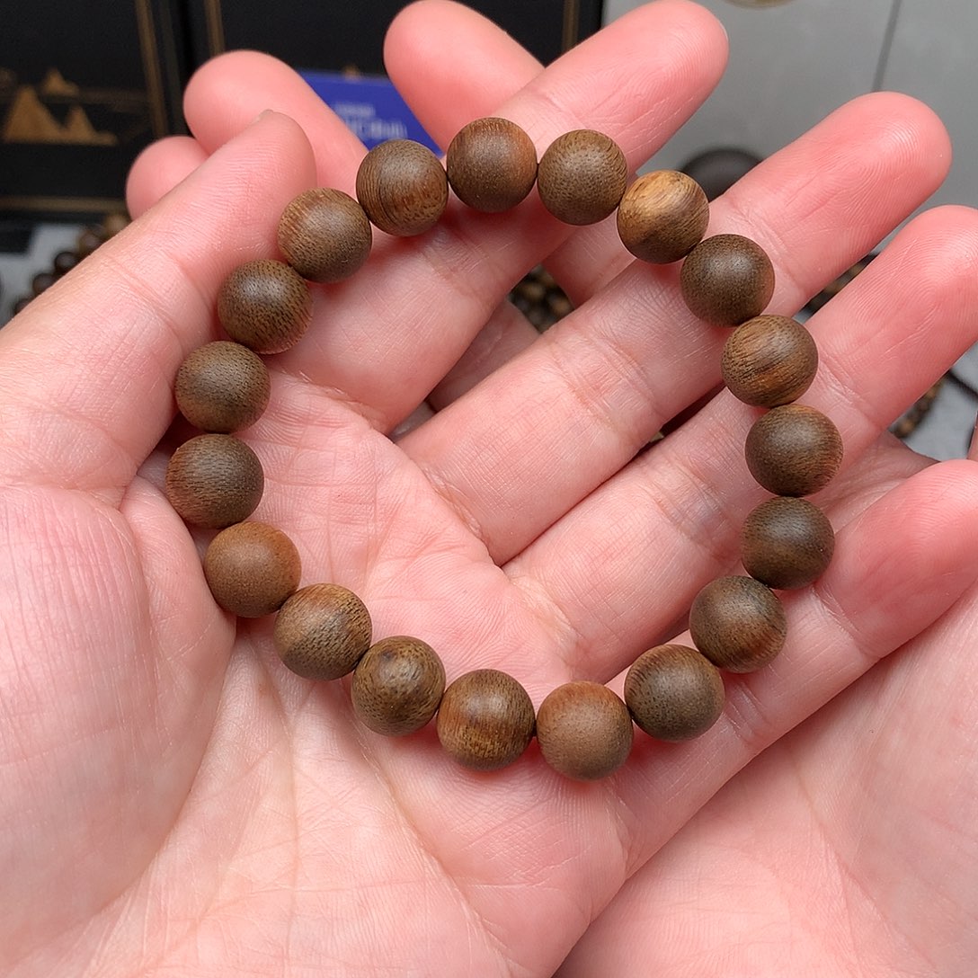 沉香手串越南芽庄白棋楠1.0