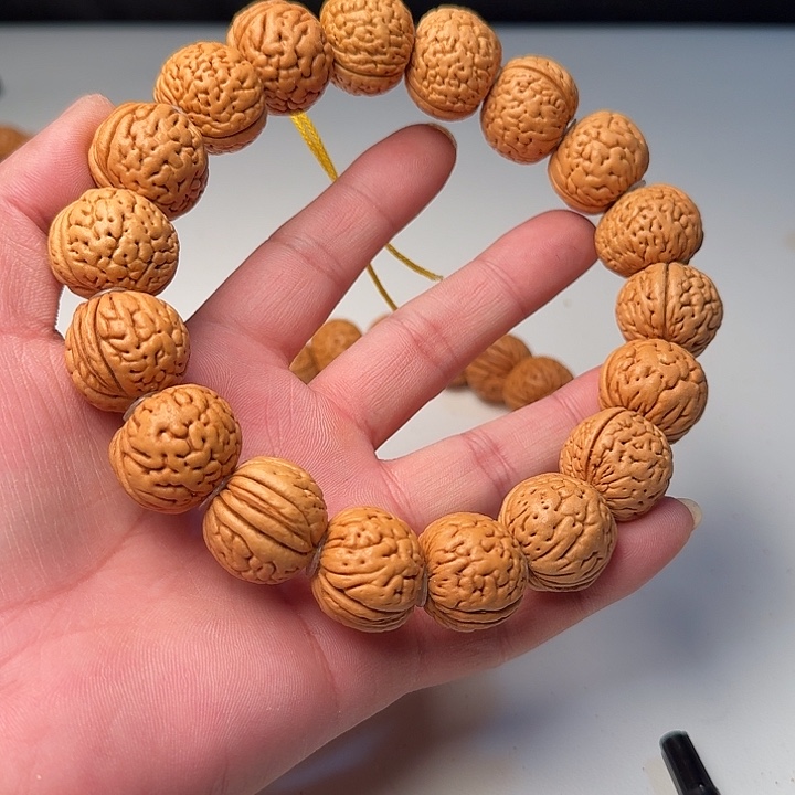 桃核吊坠苹果圆桃核手串