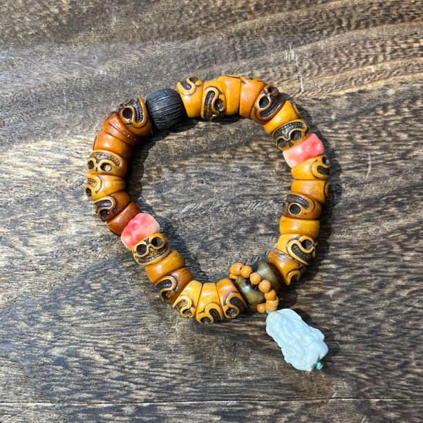 1002-驼骨吉像手串12mm