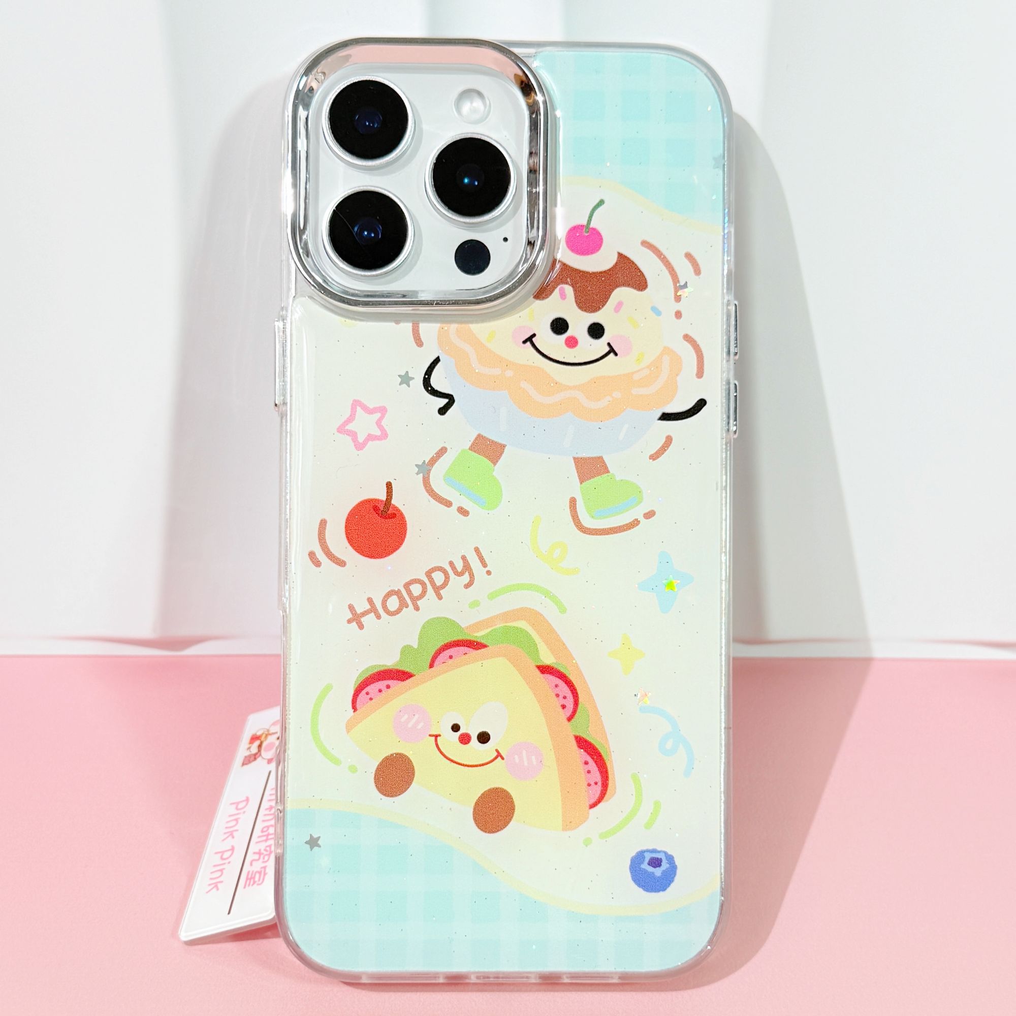 粉粉/卡通三明治蛋糕适用iPhone17ProMax/16/15/14苹果手机壳