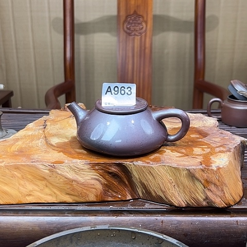 戬谷龙窑坭兴陶柴烧茶壶963