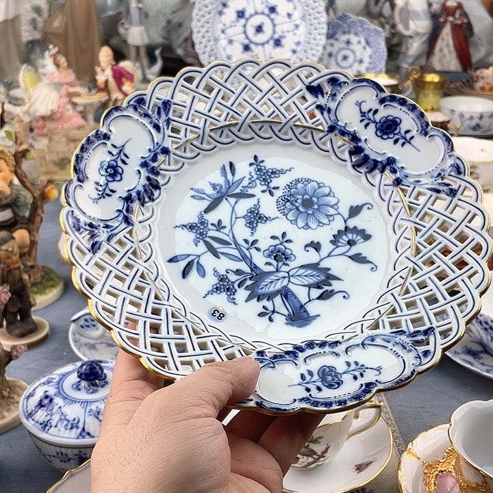 中古欧瓷瓷器小房子