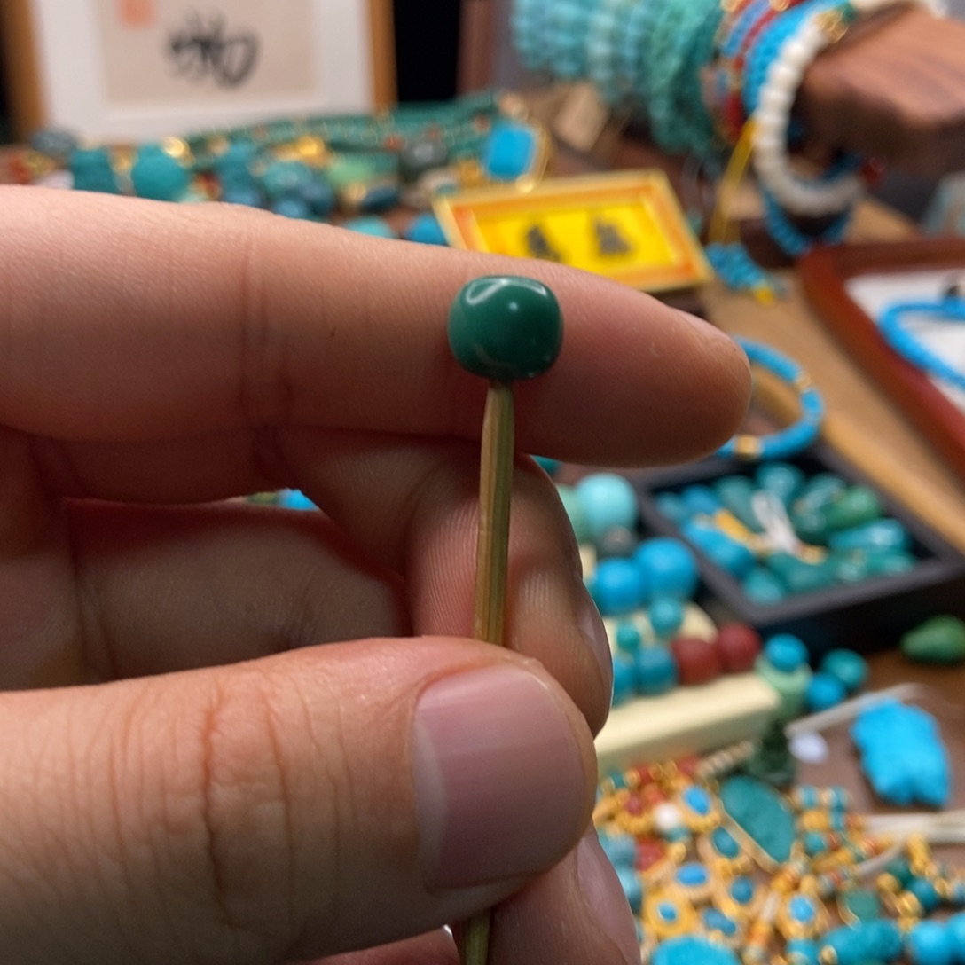 绿松石珠宝奇石未镶嵌朱*