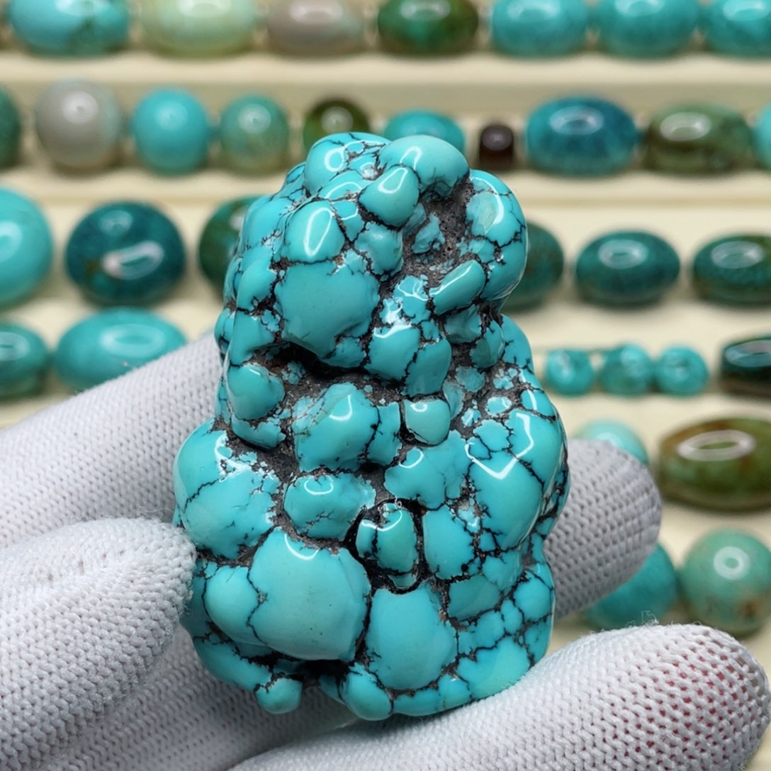 未镶嵌绿松石珠宝奇石