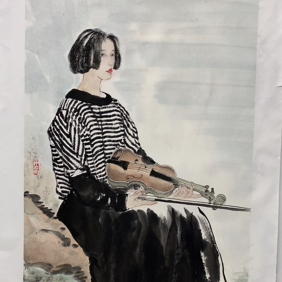 国画何老师四尺作品