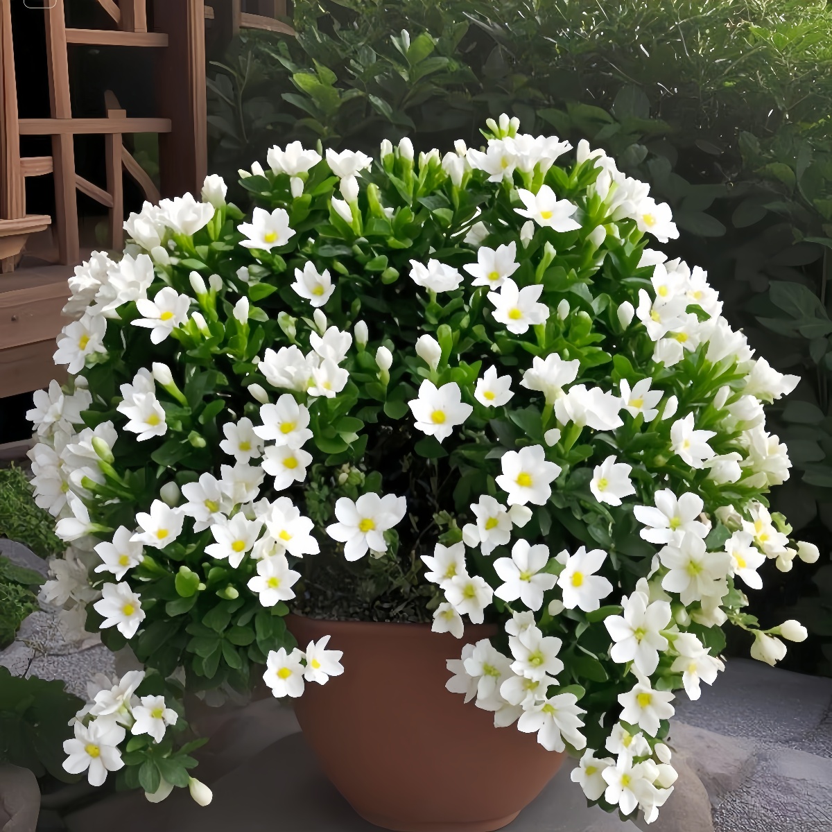 潮珠老桩栀子花贵货品种小叶栀子花浓香耐热绿植花卉室内外植物