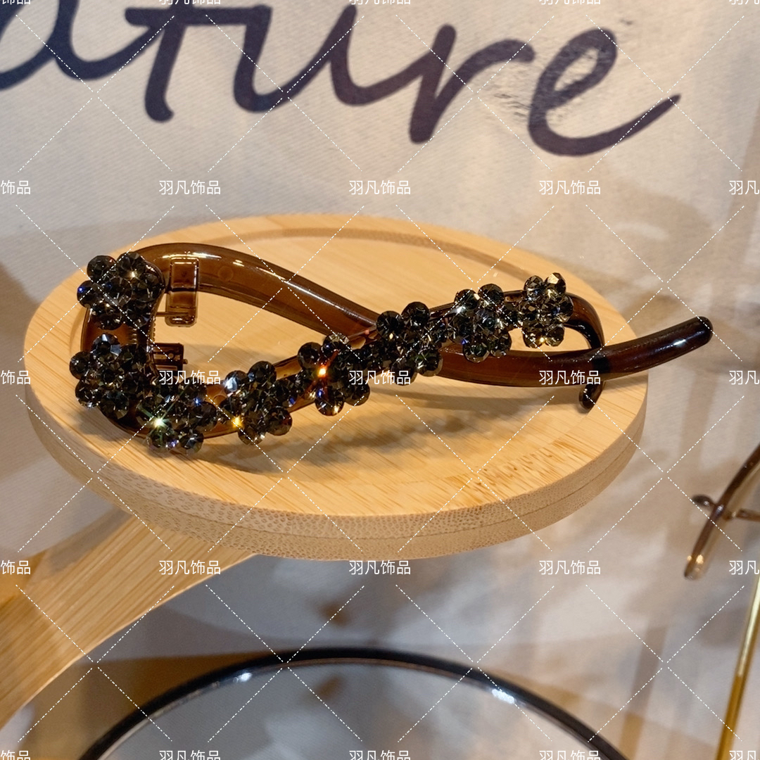 羽凡原创2586时尚OL民族风扭扭夹轻奢抓夹发饰头饰发夹可爱风