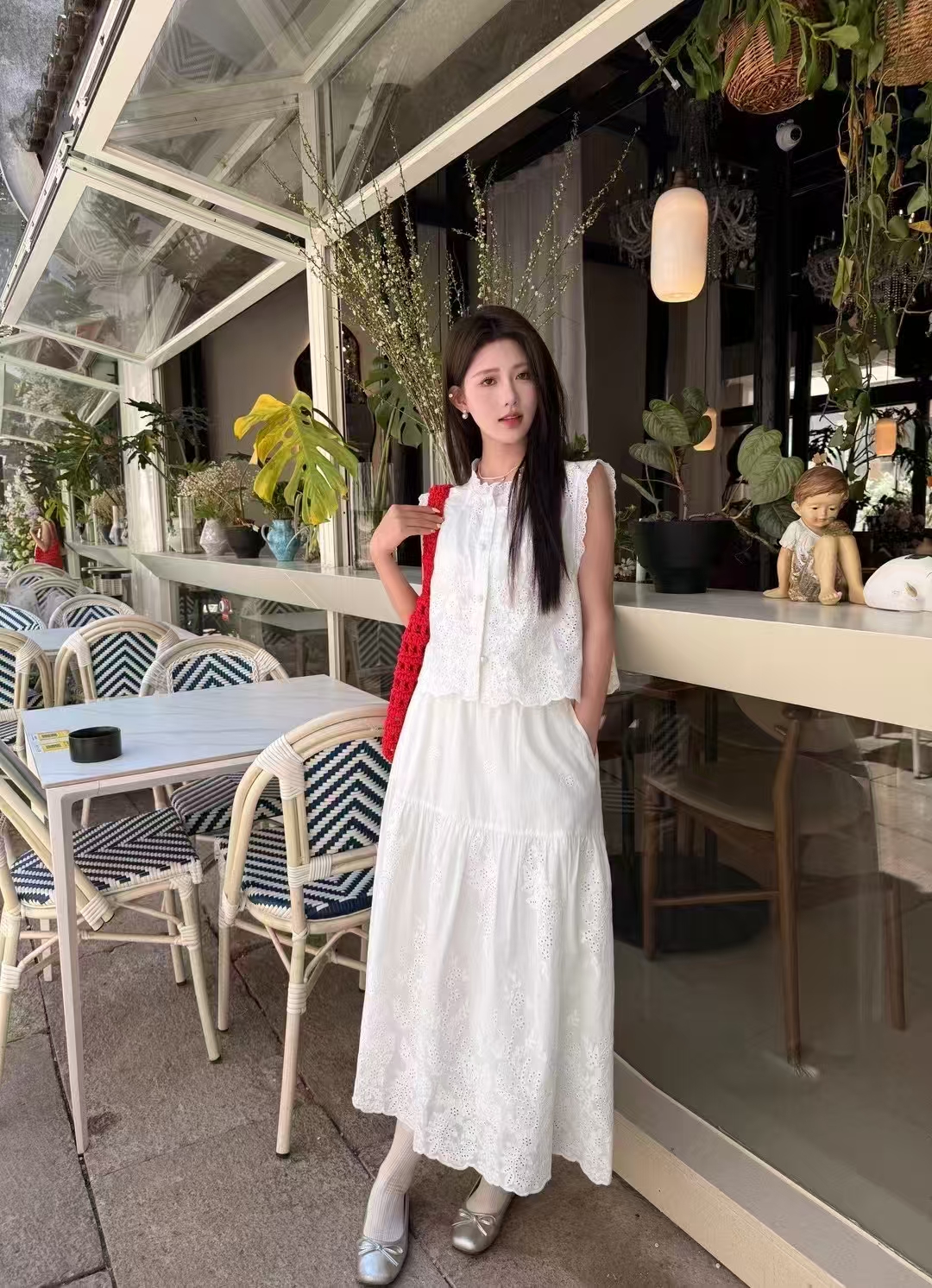 Haige/海阁RUILING202春季时尚针织衫体恤女万能链600-700
