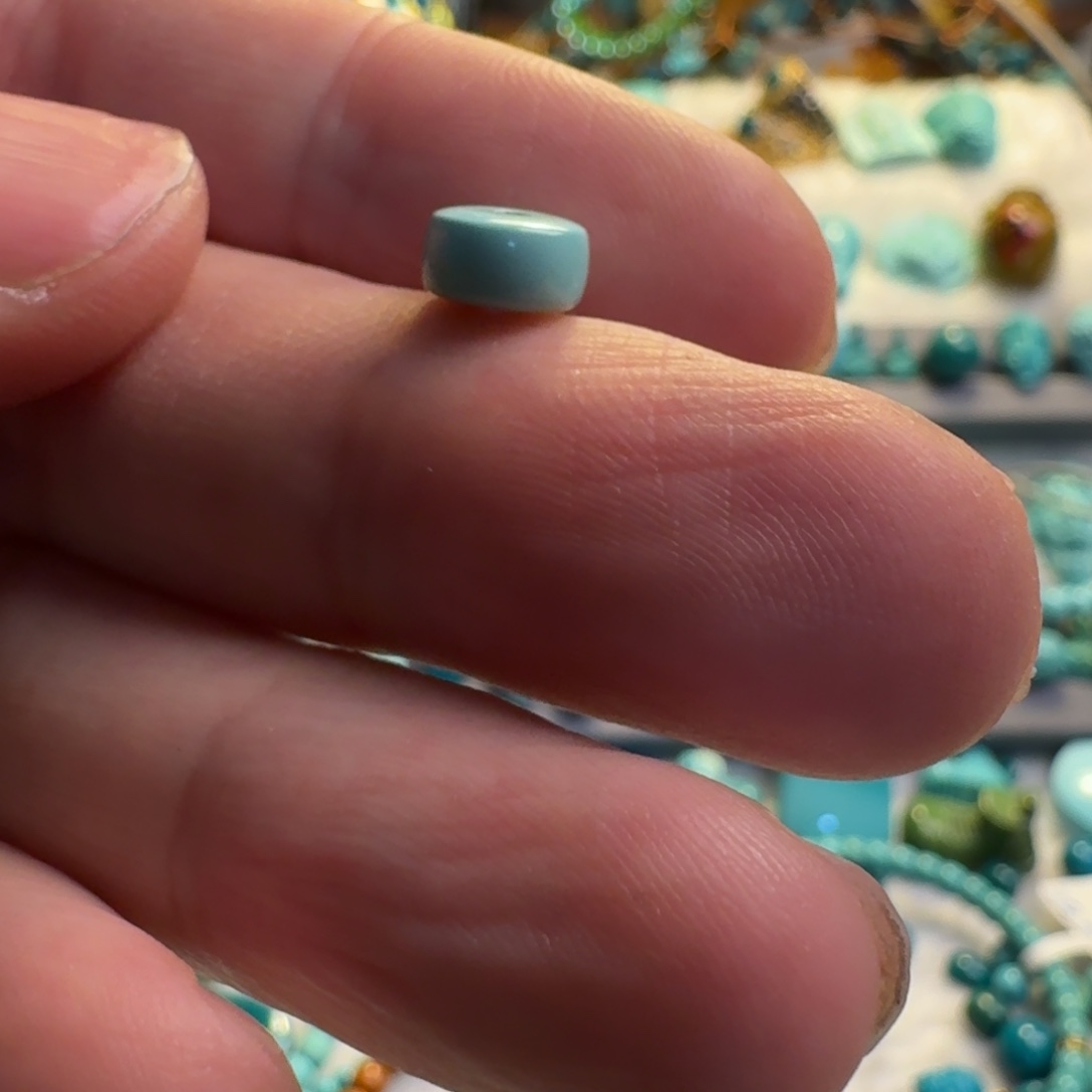 绿松石单珠未镶嵌7.5mm