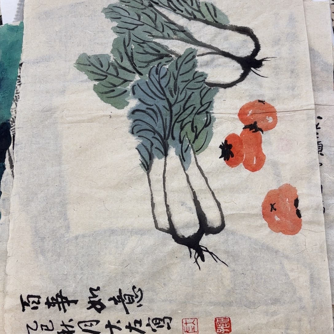 国画大左老师作品刘