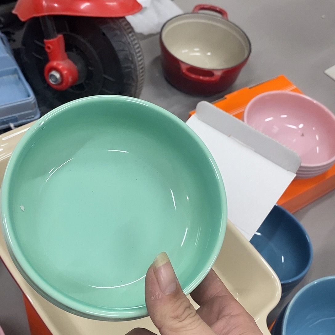 陶瓷13cm轻虹青羽碗