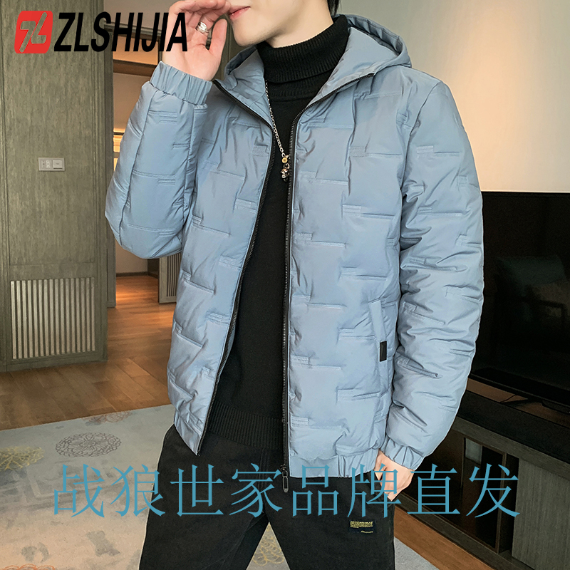 Z·L·SHIJIA/战狼世家青年休闲修身棉服冬季新款连帽保暖棉衣外套