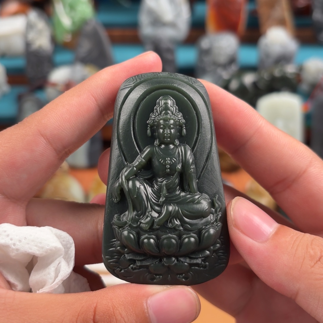 和田玉未镶嵌挂件