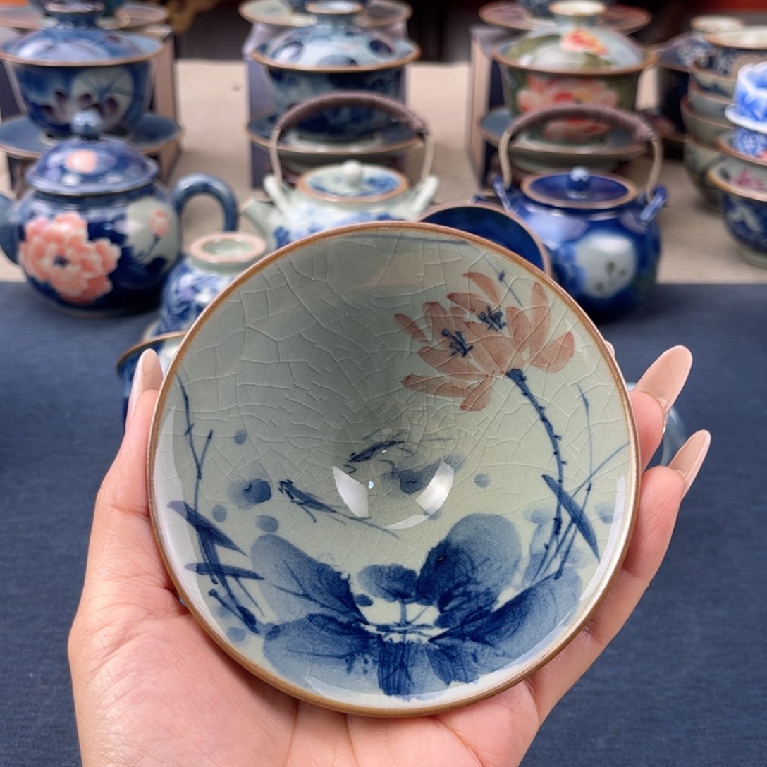 杯景德镇手绘手工茶具