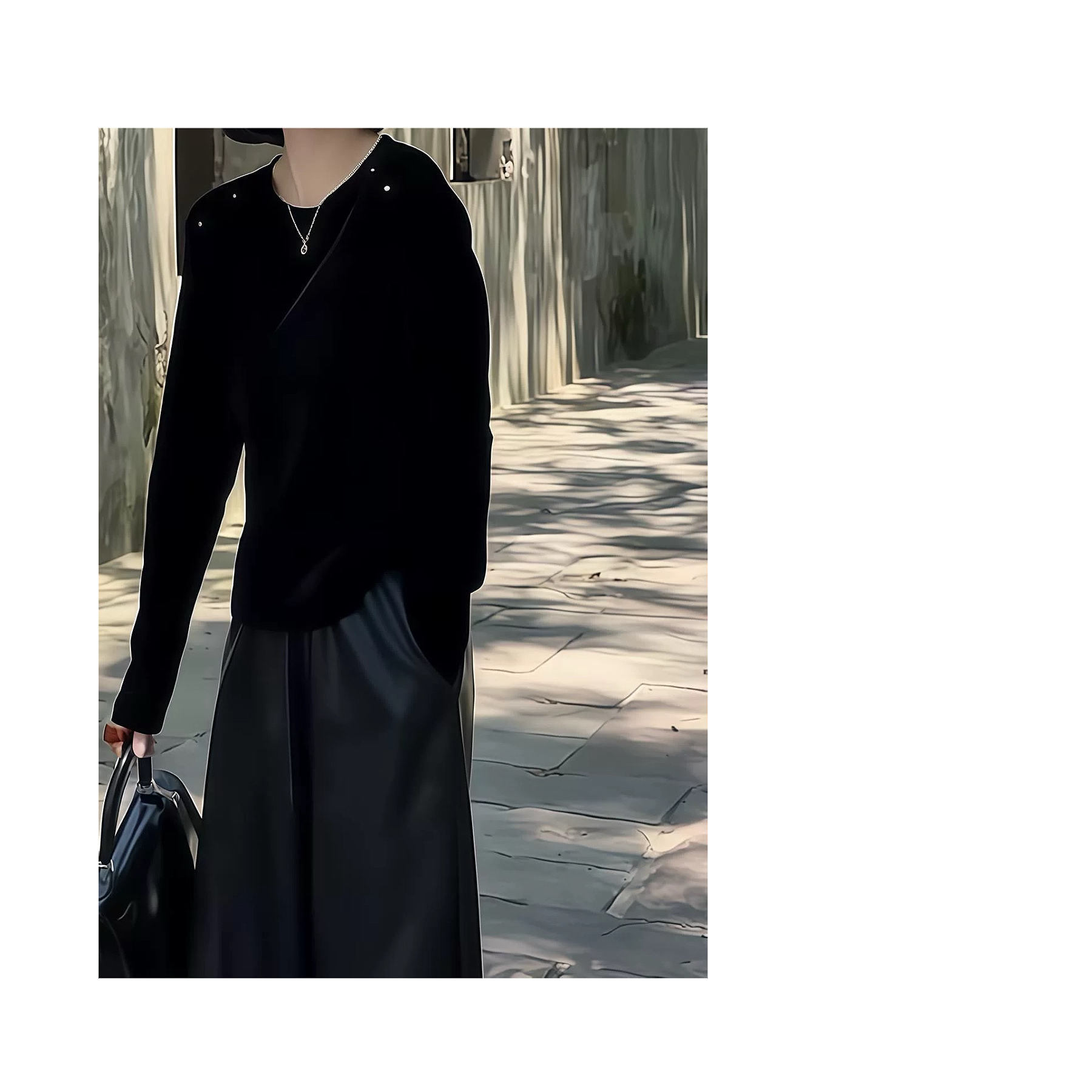 2025秋款时尚百搭圆领高级感丝绒短袖T恤女韩系正品上衣女