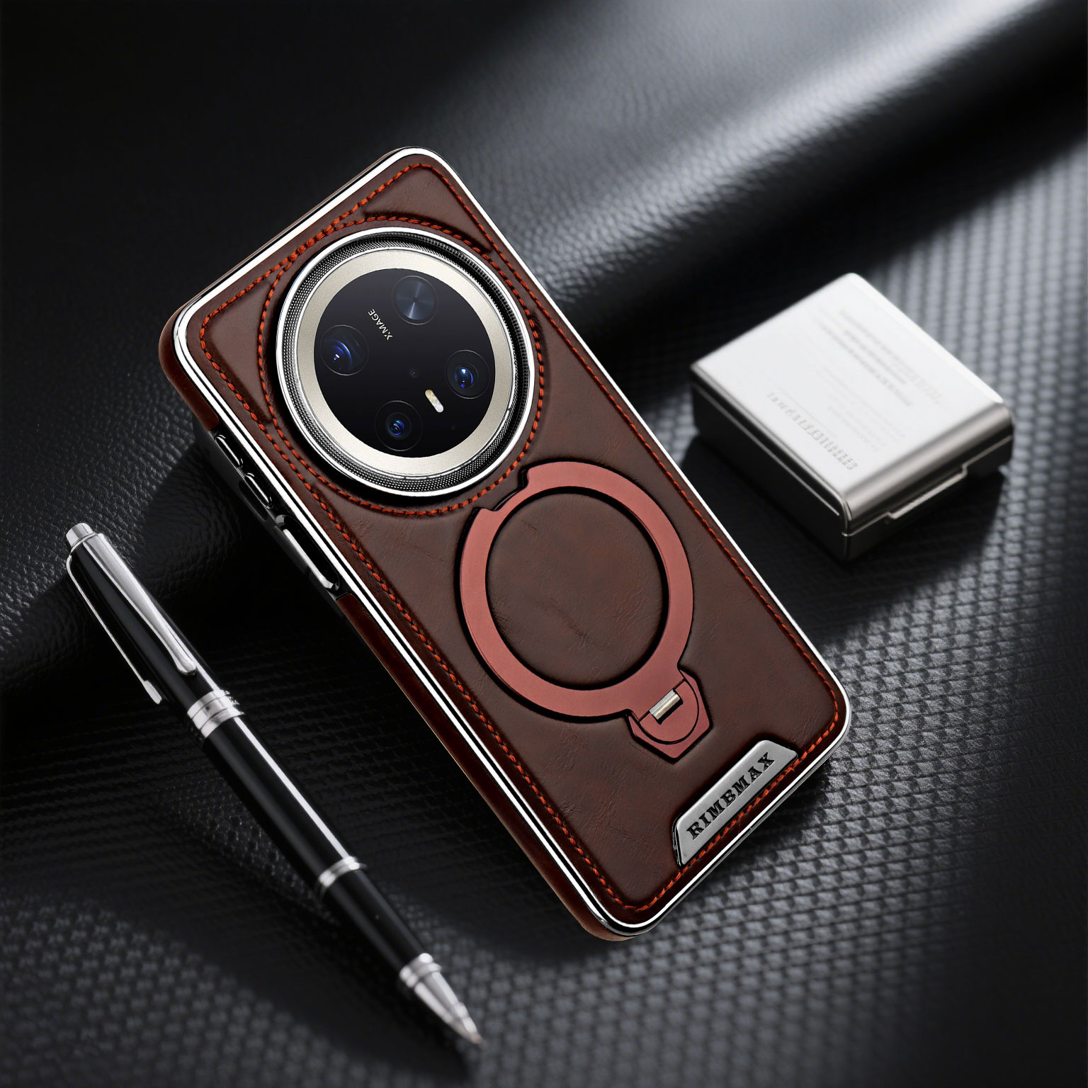 适用华为mate70pro手机壳mate60pro高级感皮质mate70新款全包防摔