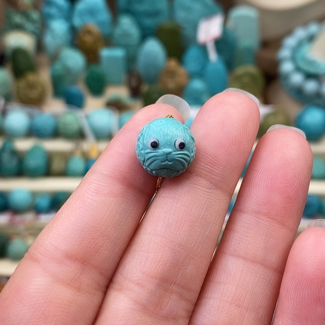 未镶嵌绿松石珠宝奇石11.5